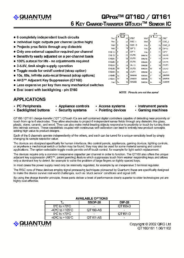 QT161_243120.PDF Datasheet