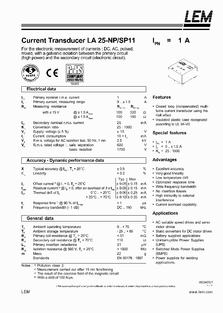 LA25-SP11_517362.PDF Datasheet