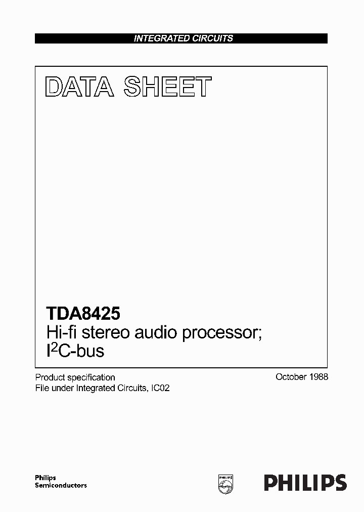 TDA8425_600100.PDF Datasheet