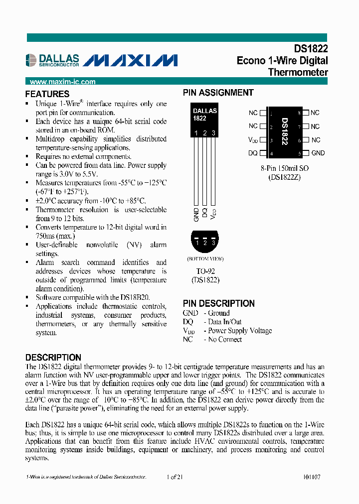 DS1822ZT_615615.PDF Datasheet