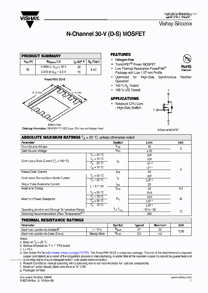 SIR474DP_251494.PDF Datasheet