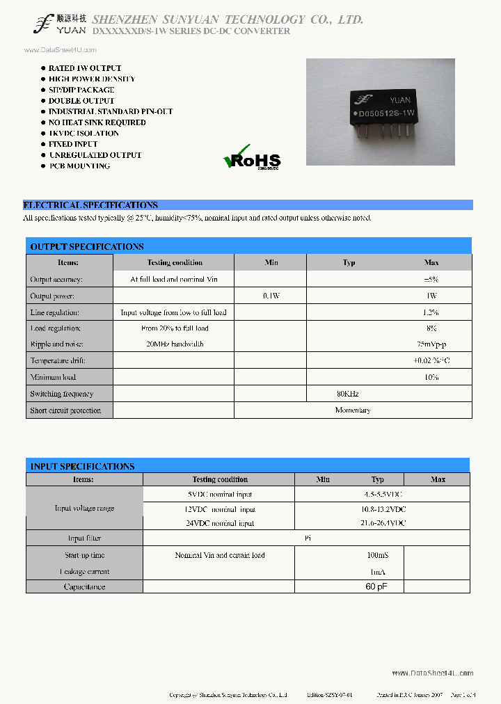 D05XXD-1W_253558.PDF Datasheet