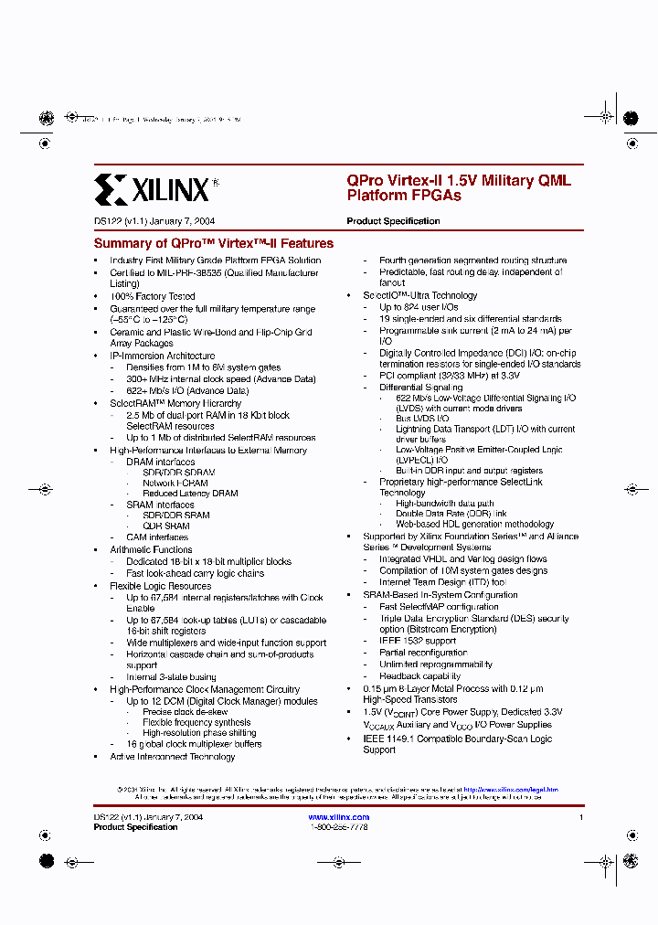 XQ2V1000_354126.PDF Datasheet