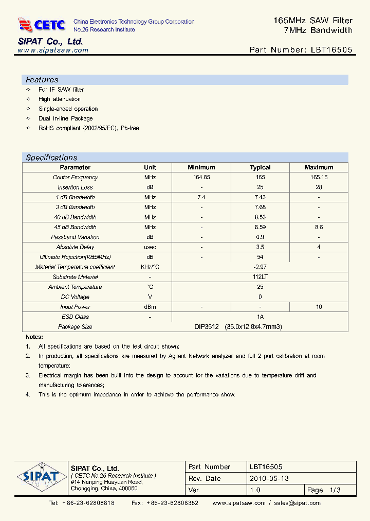 LBT16505_632066.PDF Datasheet