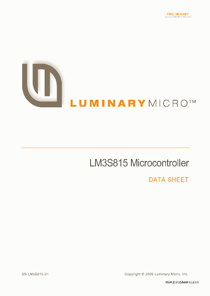 LM3S815_264522.PDF Datasheet
