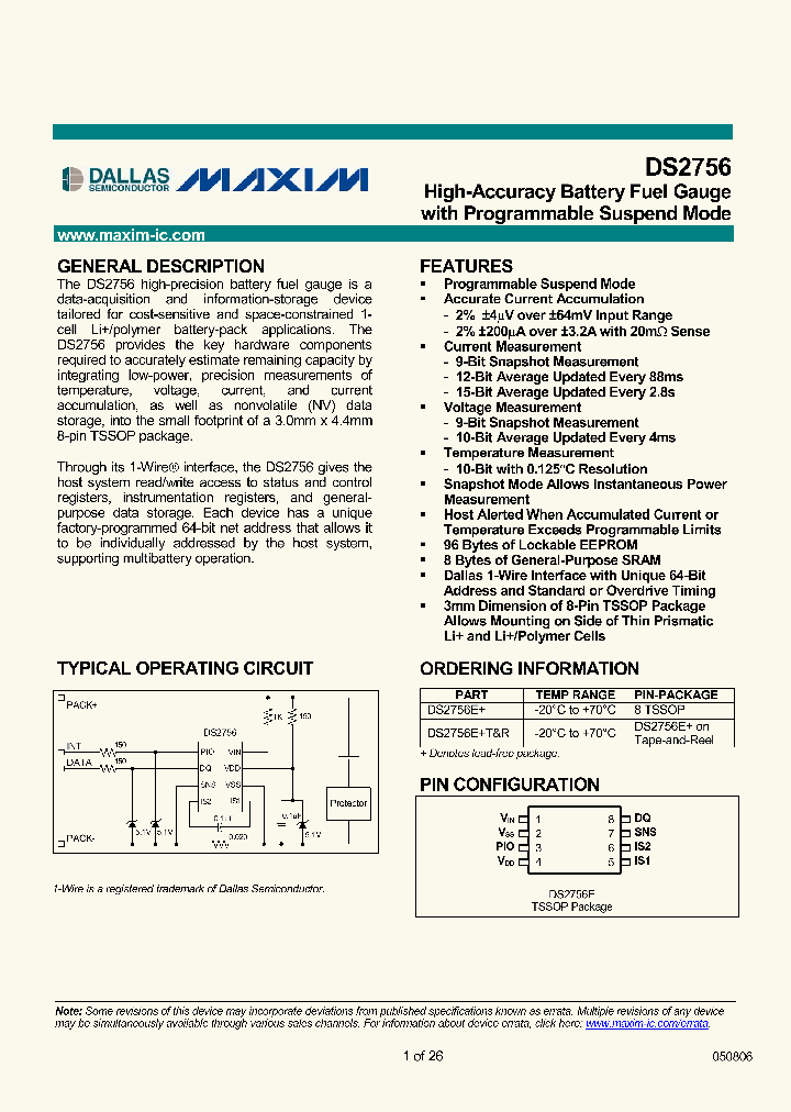 DS2756_360907.PDF Datasheet