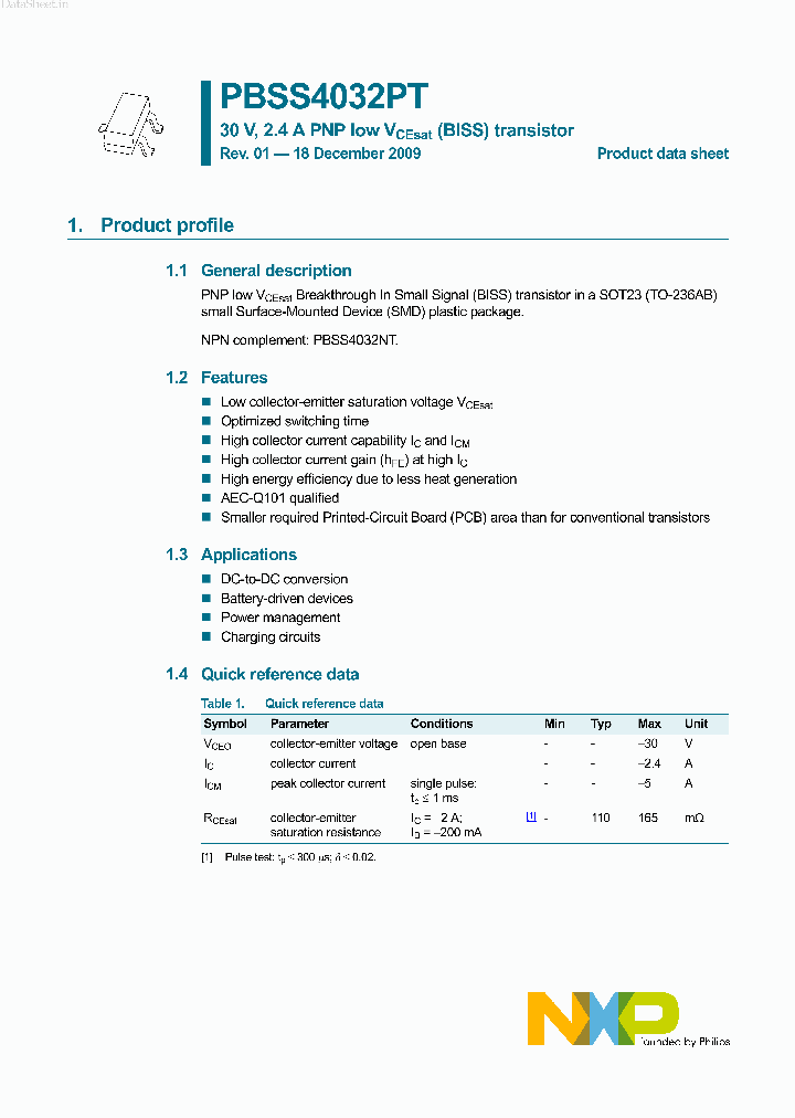 PBSS4032PT_267506.PDF Datasheet