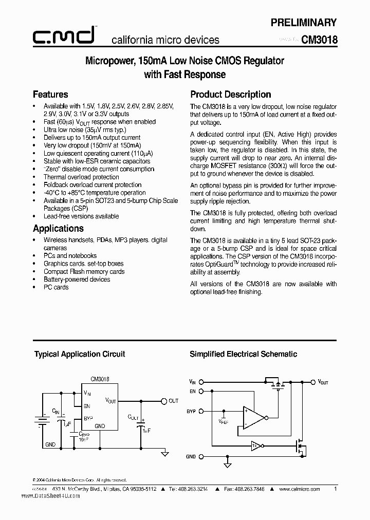 CM3018_290584.PDF Datasheet