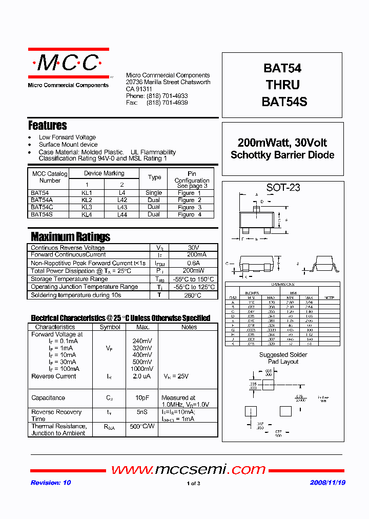 BAT54A-TP_371887.PDF Datasheet