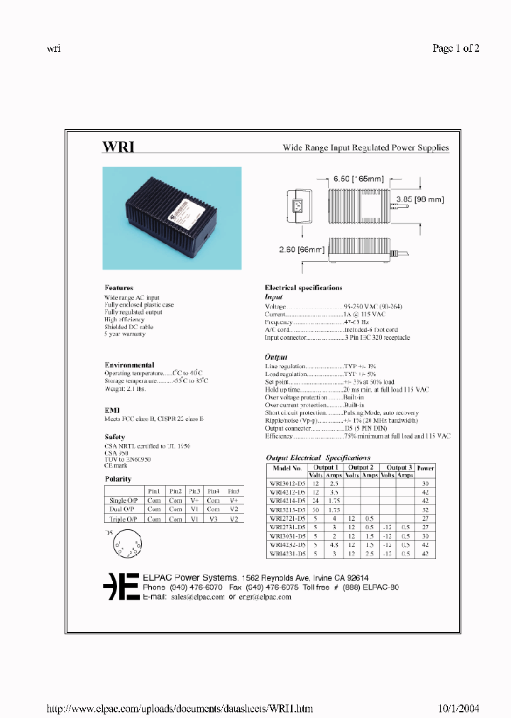WRI_371972.PDF Datasheet