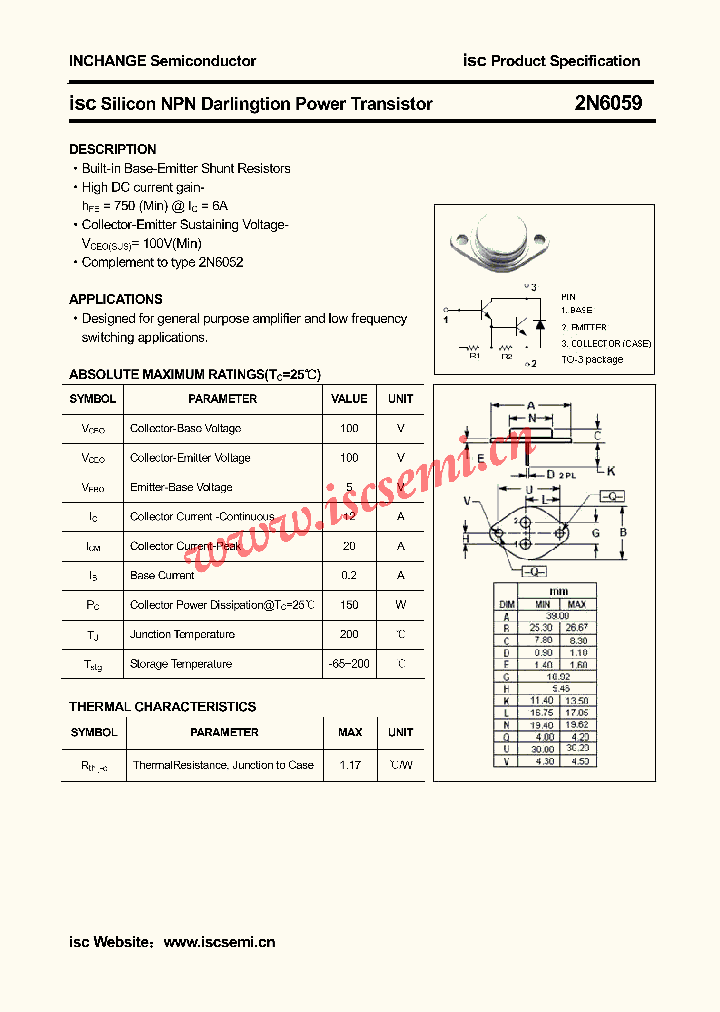 2N6059_708953.PDF Datasheet