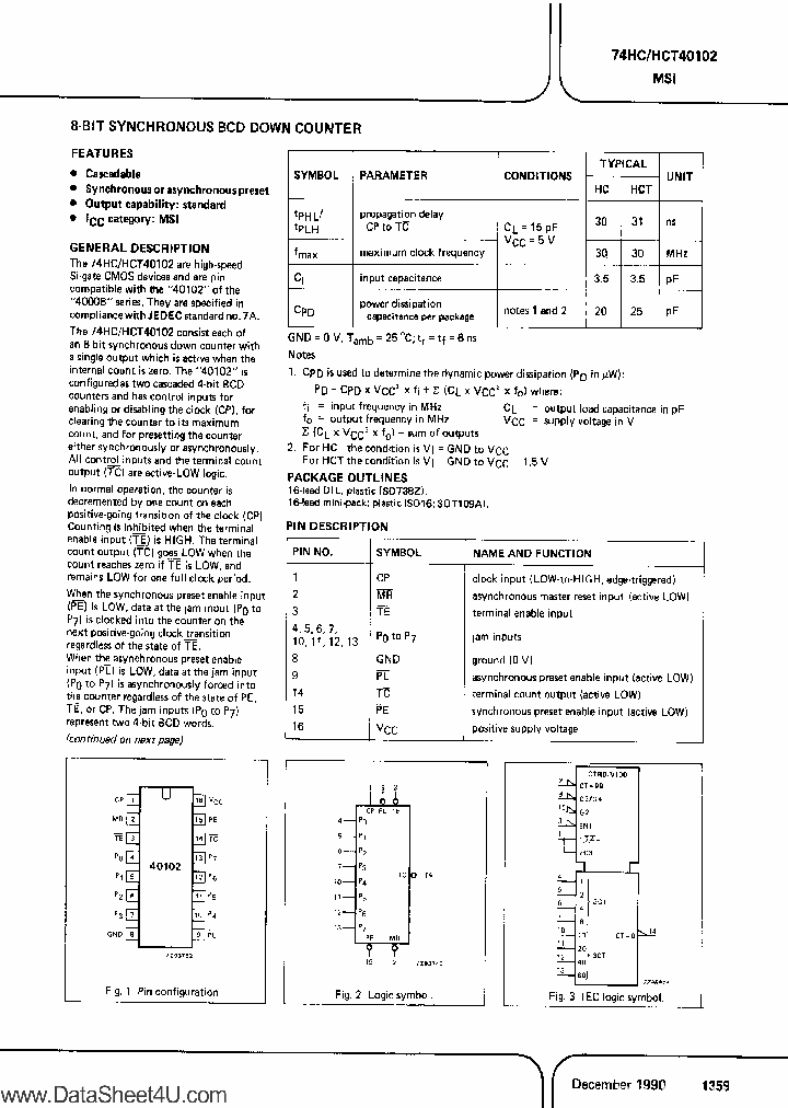 PC74HC40102_320322.PDF Datasheet