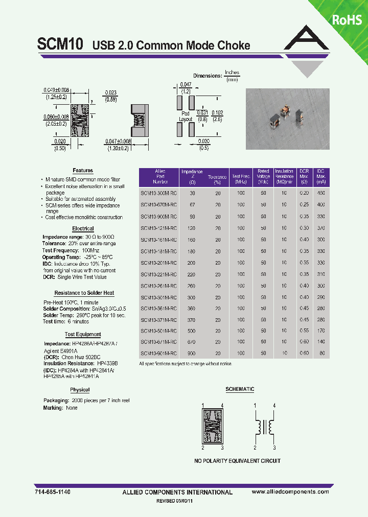 SCM10-161M-RC_741458.PDF Datasheet