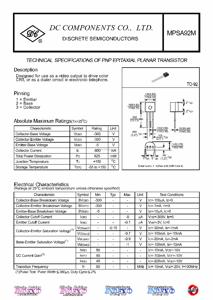 MPSA92M_355304.PDF Datasheet