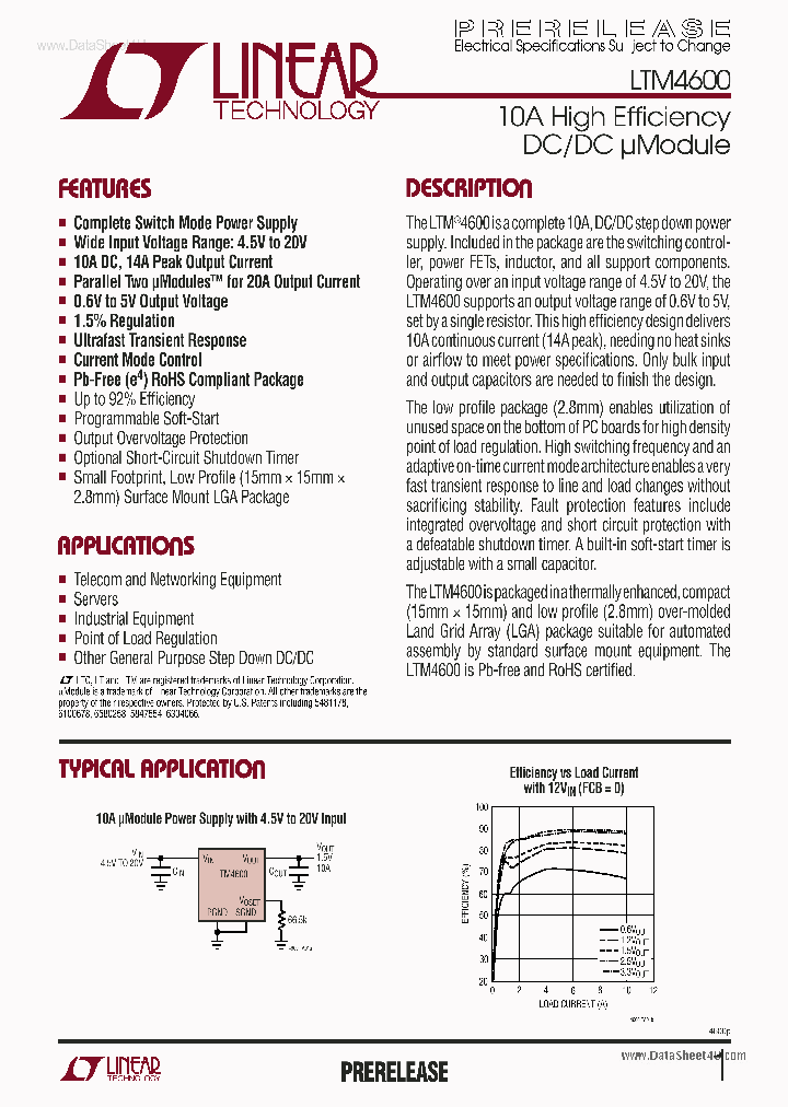 LTM4600_368785.PDF Datasheet