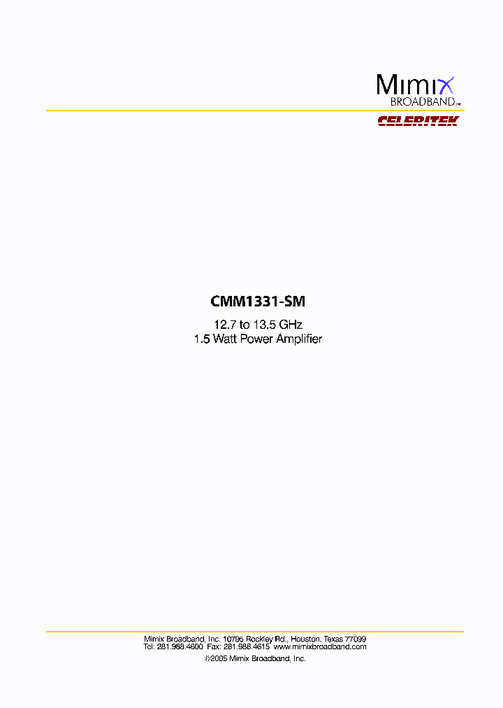 CMM1331-SM_390118.PDF Datasheet