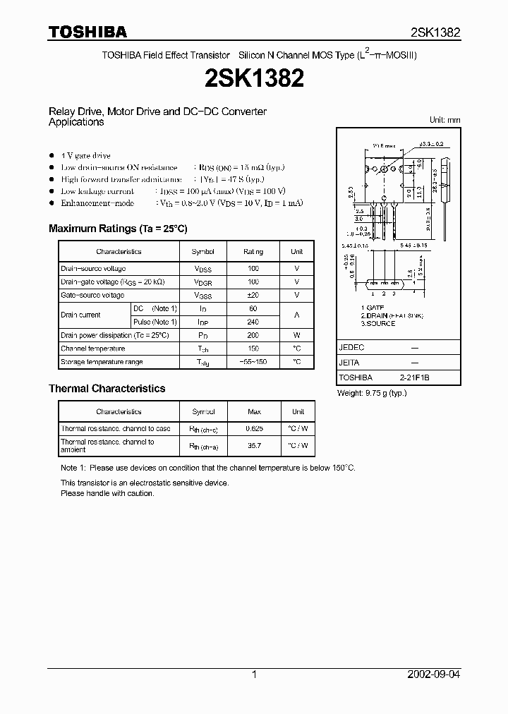 2SK1382_402340.PDF Datasheet