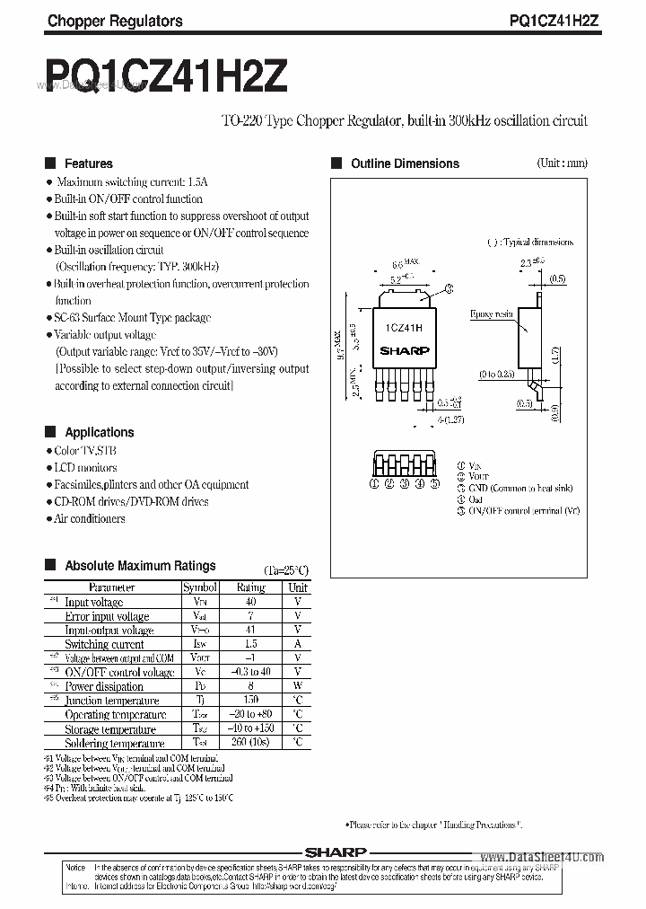 PQ1CZ41H2Z_398313.PDF Datasheet