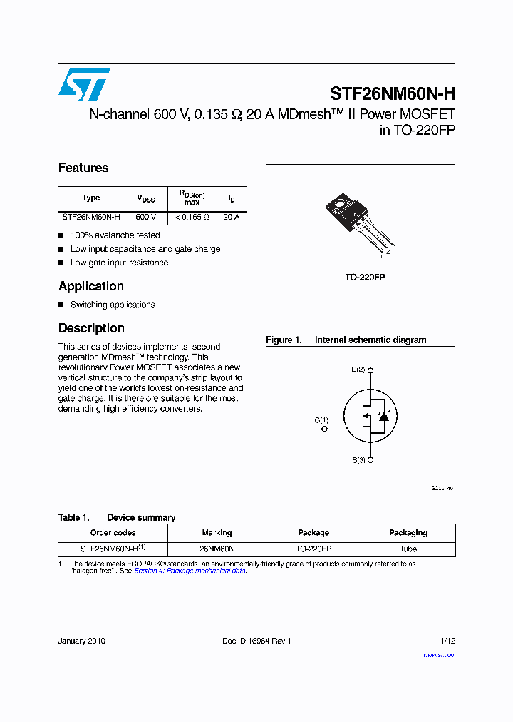STF26NM60N-H_421670.PDF Datasheet
