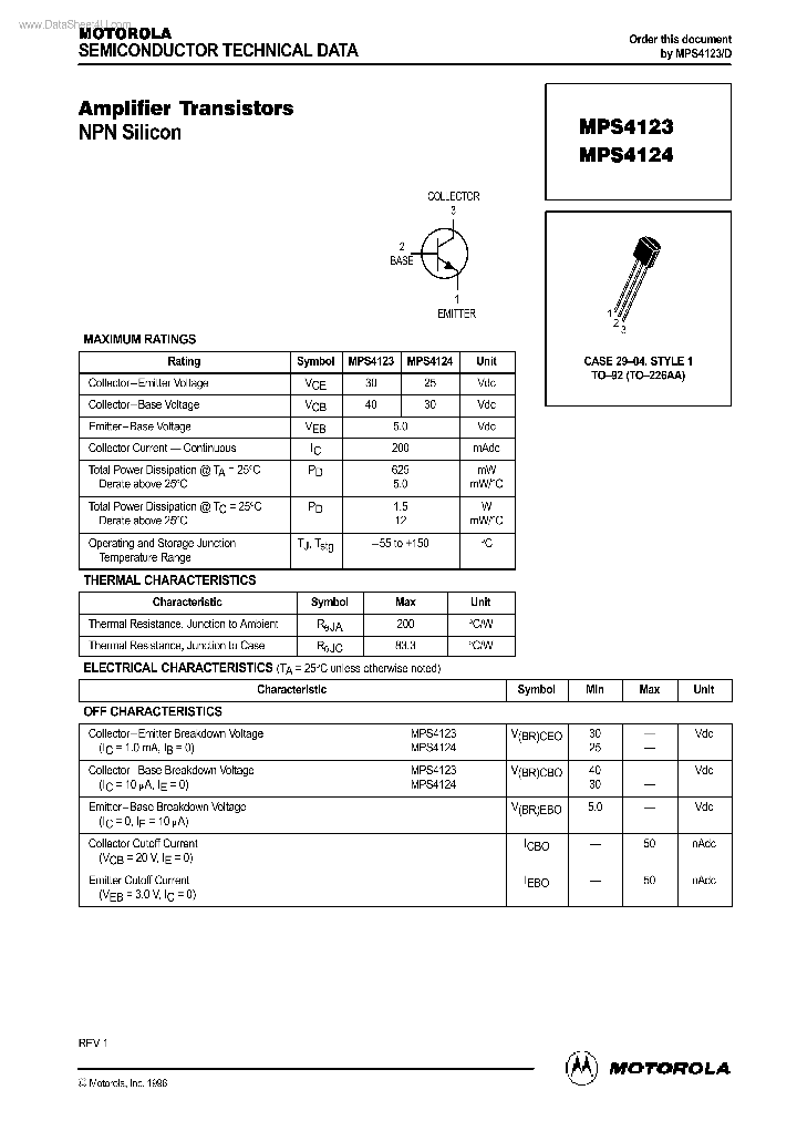 MPS4124_397371.PDF Datasheet