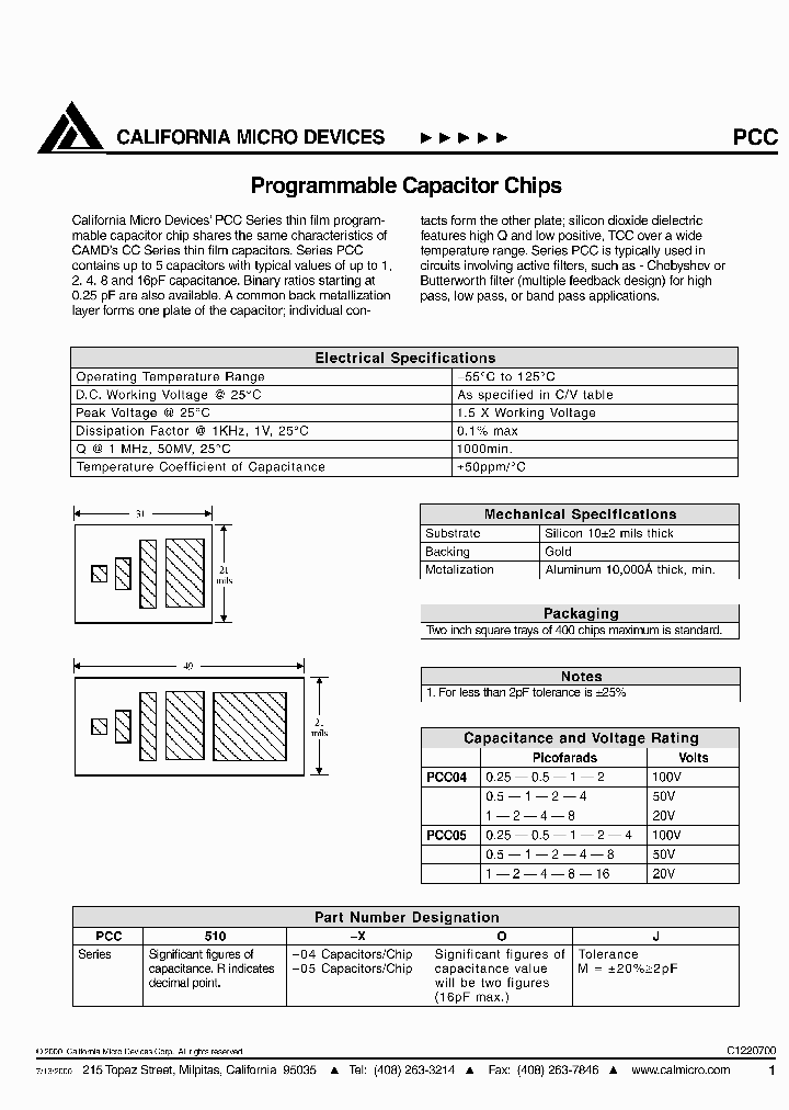 PCC_439085.PDF Datasheet