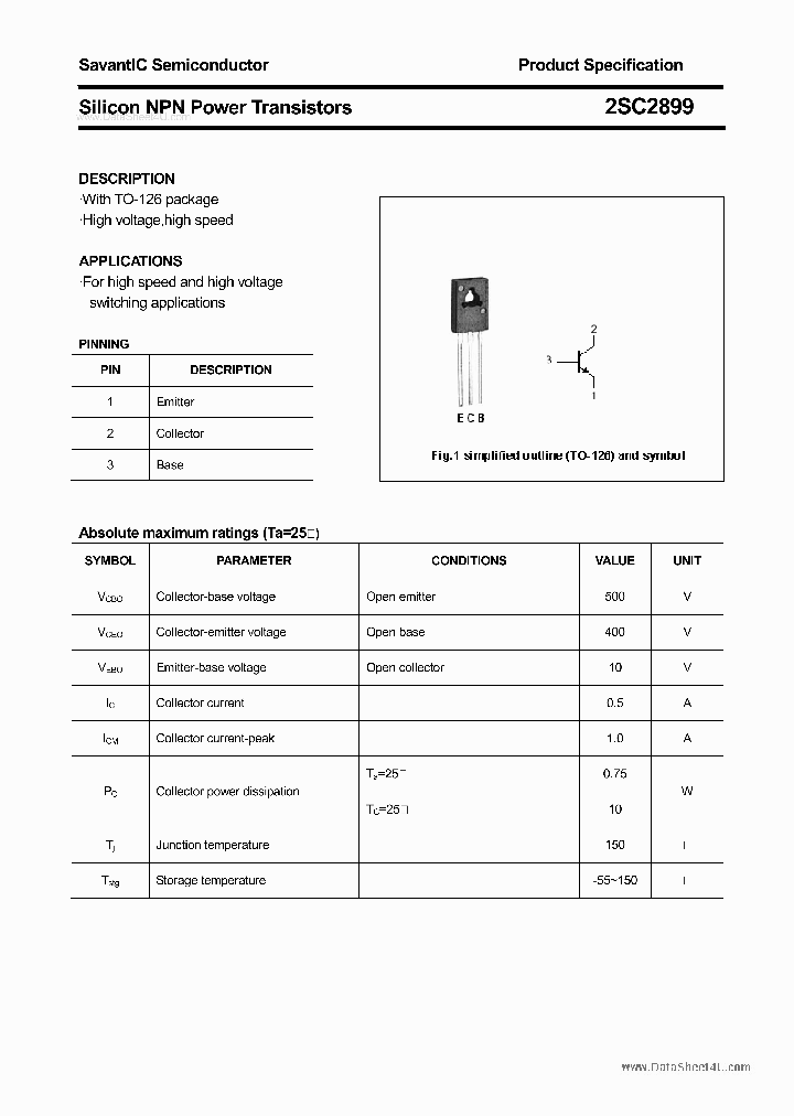 2SC2899_421977.PDF Datasheet