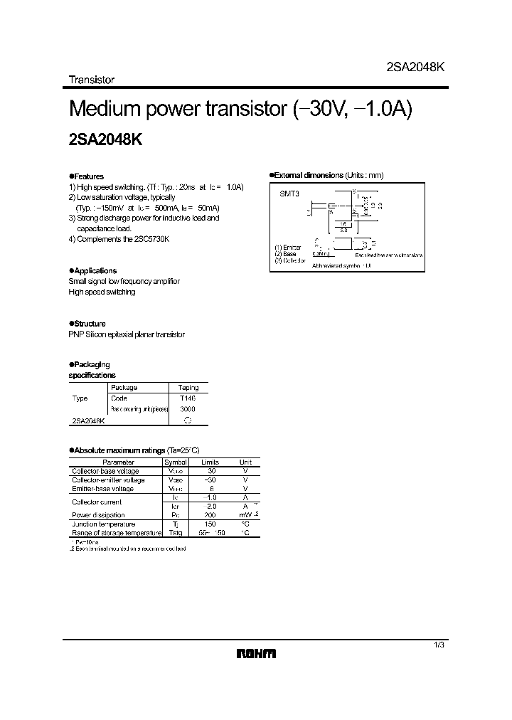 2SA2048K_452402.PDF Datasheet