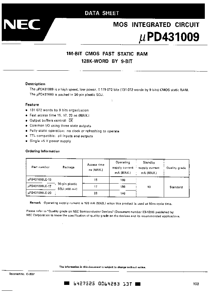 UPD431009LE-15_482096.PDF Datasheet