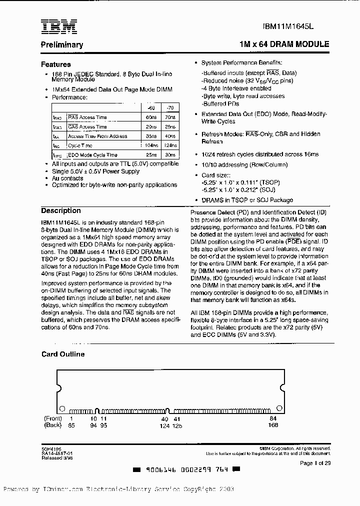 IBM11M1645LE-60_482566.PDF Datasheet