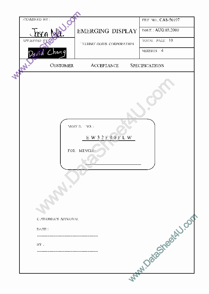 EW32F90FLW_426501.PDF Datasheet