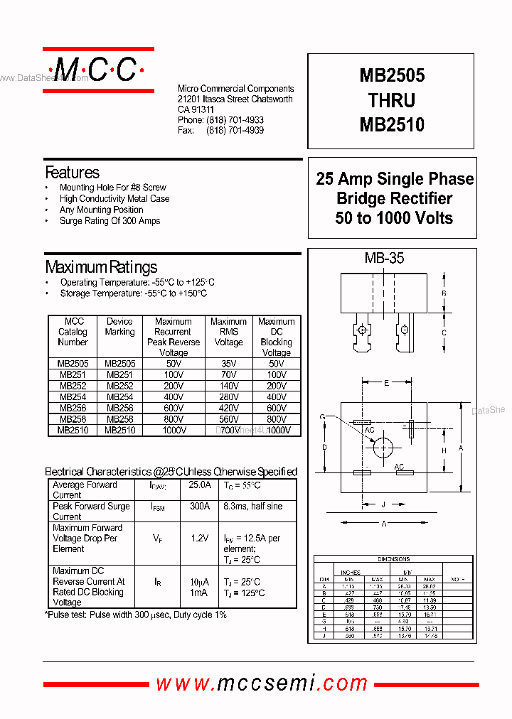 MB2505_426732.PDF Datasheet