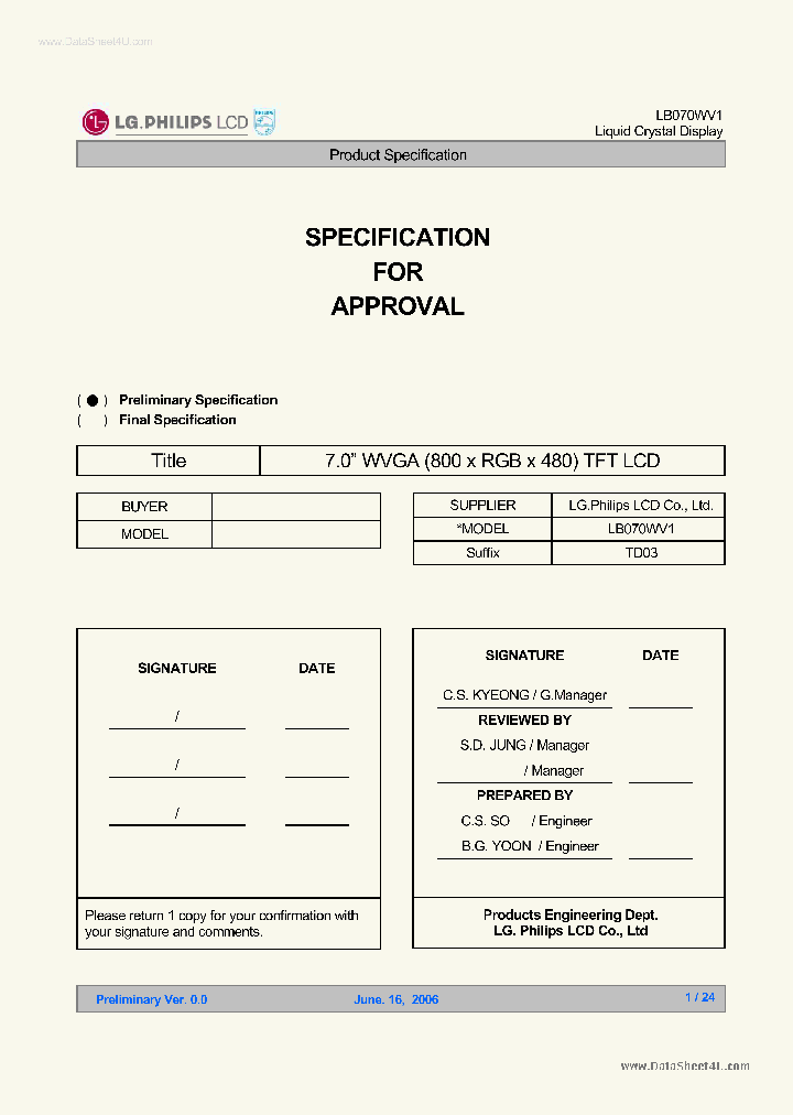 LB070WV1_450788.PDF Datasheet