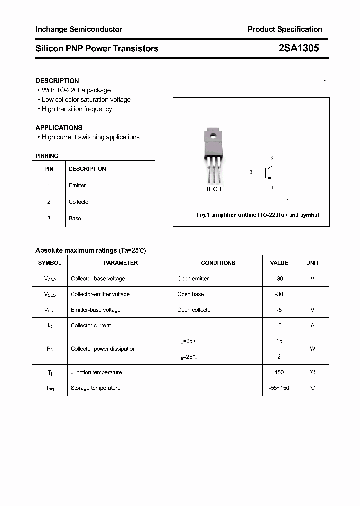 2SA1305_863716.PDF Datasheet