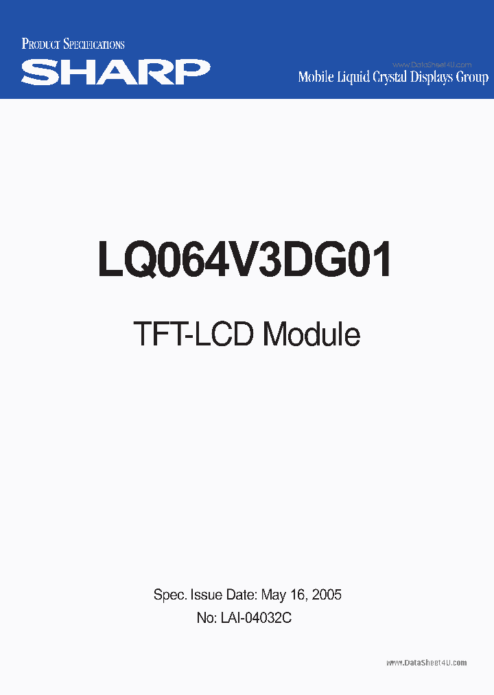 LQ064V3DG01_456536.PDF Datasheet