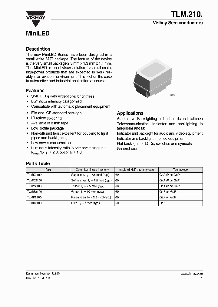 TLM210_516839.PDF Datasheet