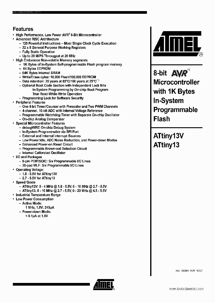 ATINY13_459741.PDF Datasheet