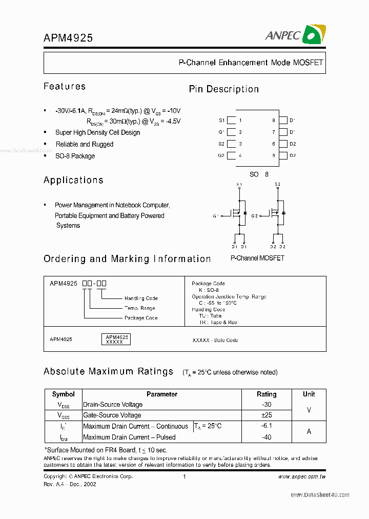 APM4925_469150.PDF Datasheet