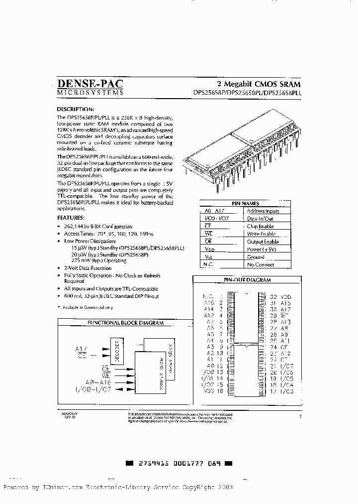 DPS256S8PLL-12I_509790.PDF Datasheet