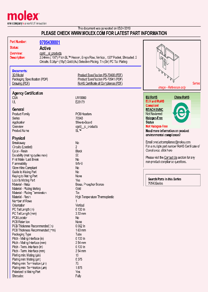 70543-0001_904763.PDF Datasheet