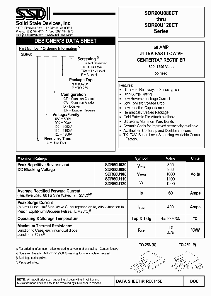 SDR60U090_907798.PDF Datasheet