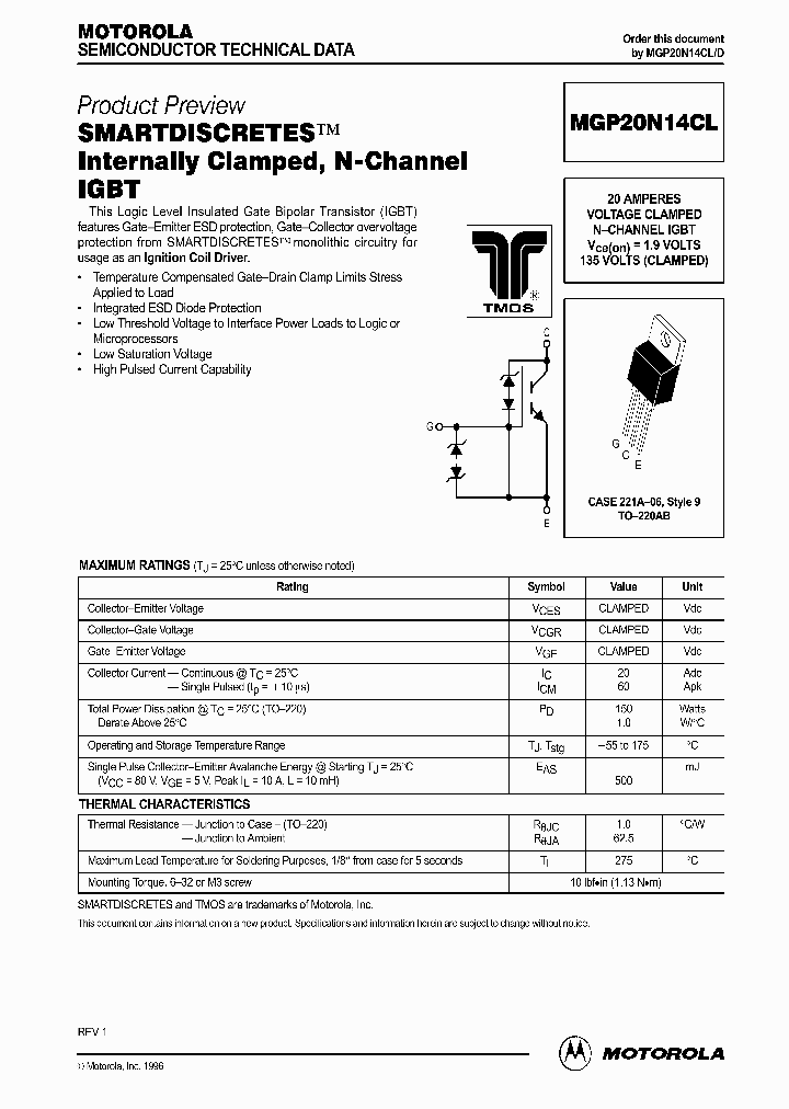 MGP20N14CL_485133.PDF Datasheet