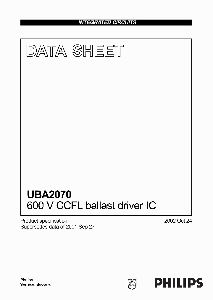 UBA2070P_916354.PDF Datasheet