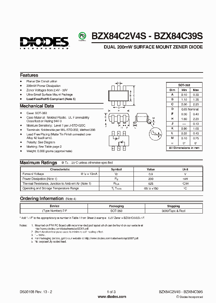 BZX84C4V3S-7-F_538833.PDF Datasheet