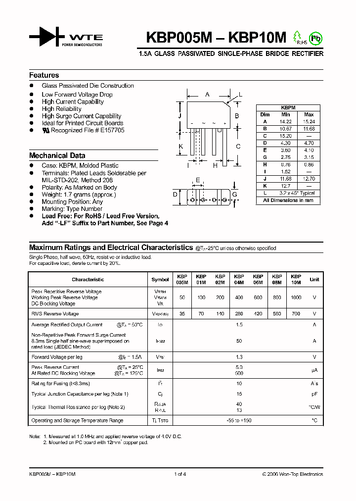 KBP005M06_920354.PDF Datasheet