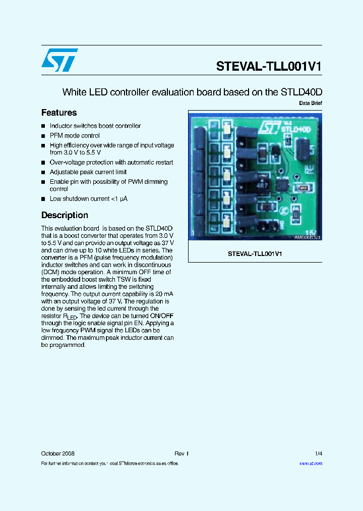 STEVAL-TLL001V1_549243.PDF Datasheet