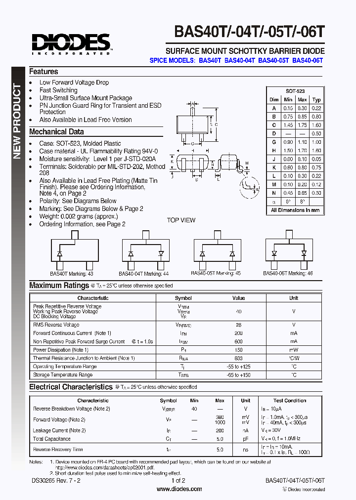 BAS40-05T_691709.PDF Datasheet