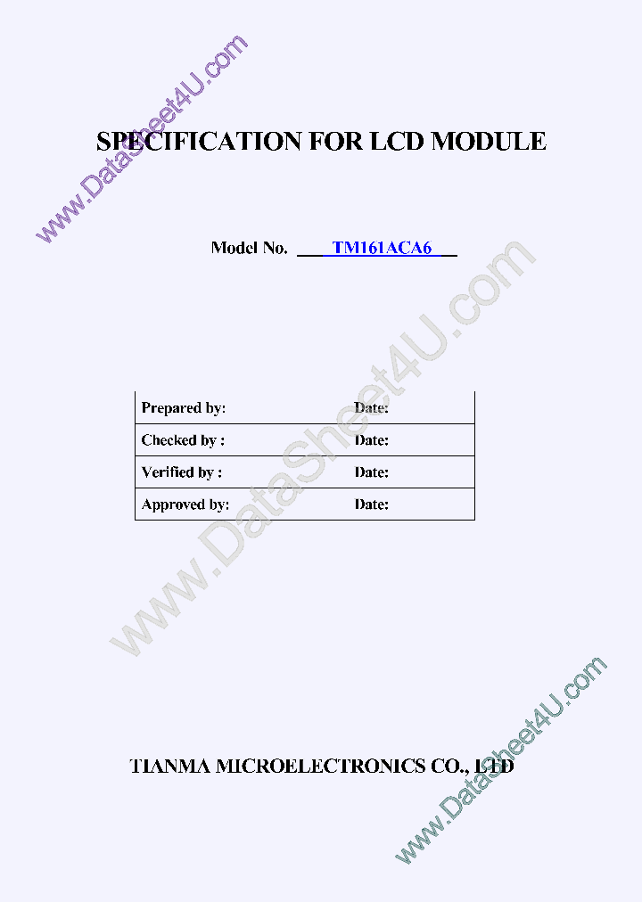 TM161ACA6_558132.PDF Datasheet
