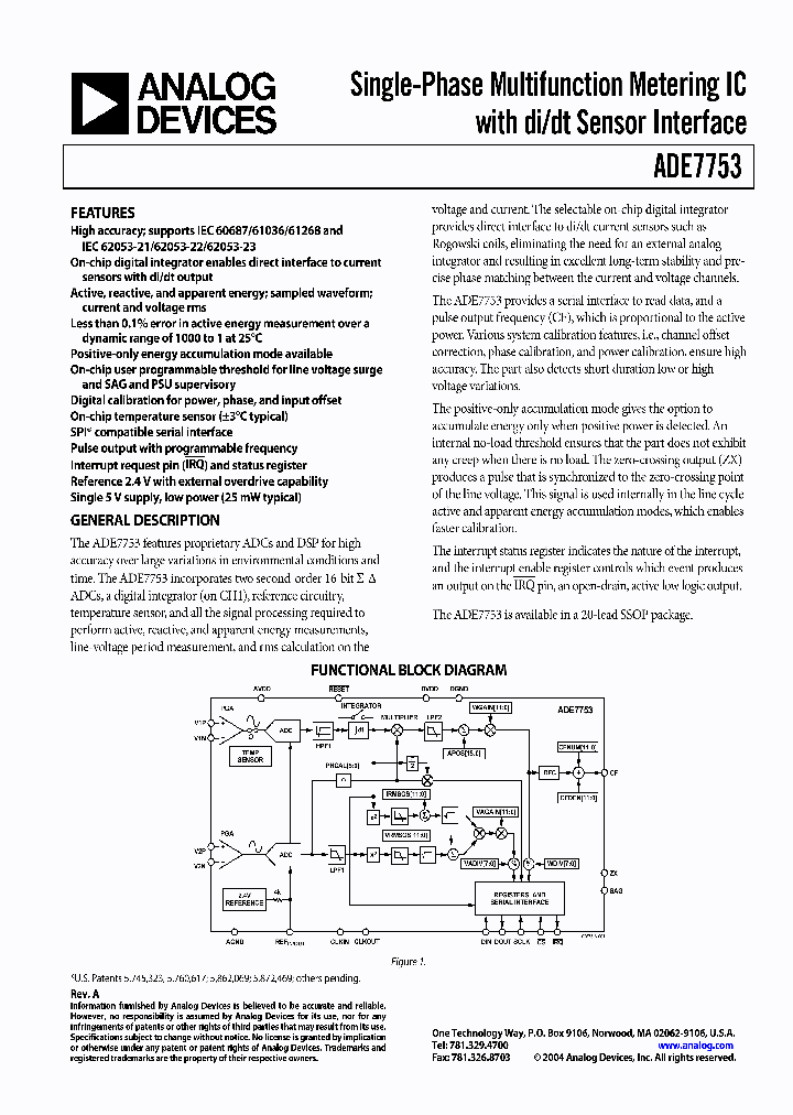 ADE7753ARS_744486.PDF Datasheet