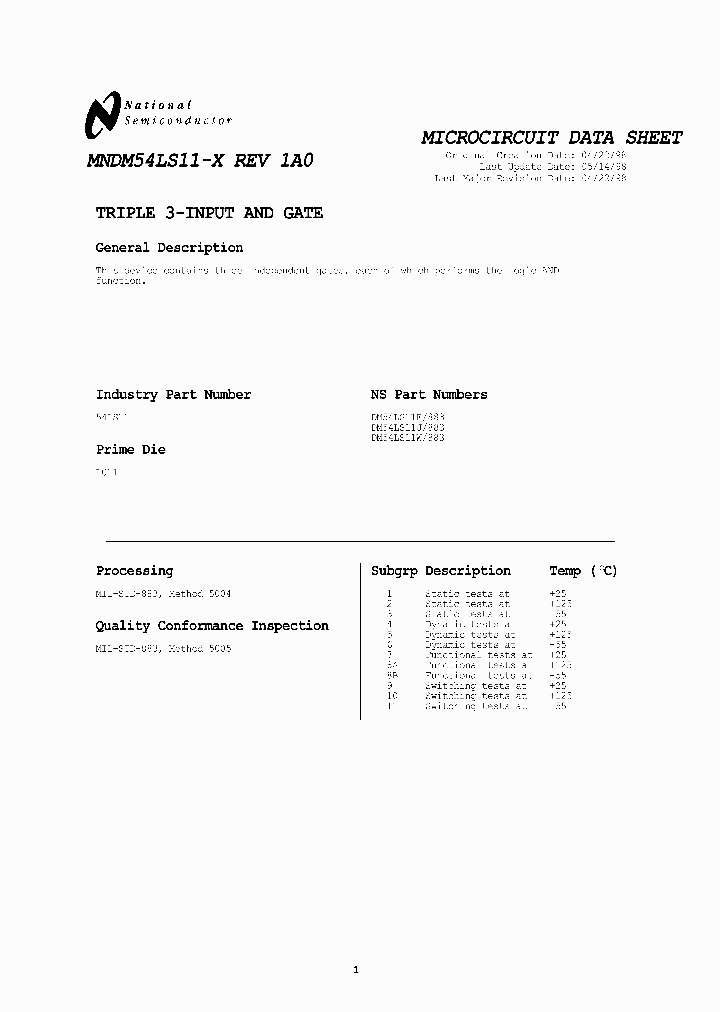DM54LS11E883_629587.PDF Datasheet