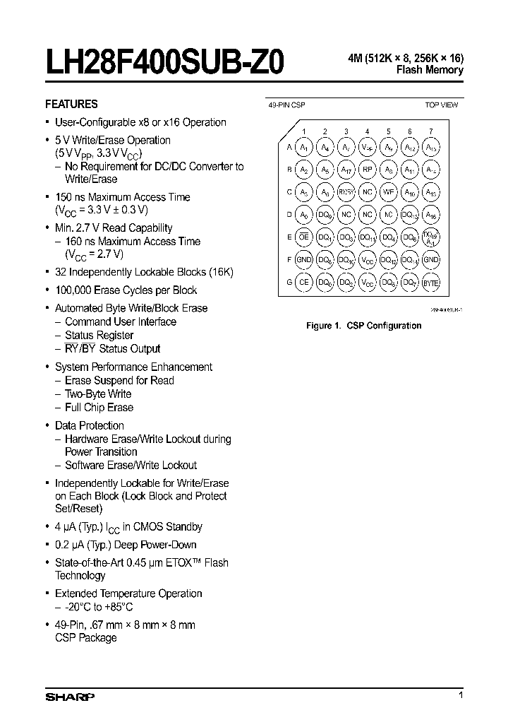 LH28F400SUB-Z0_752371.PDF Datasheet